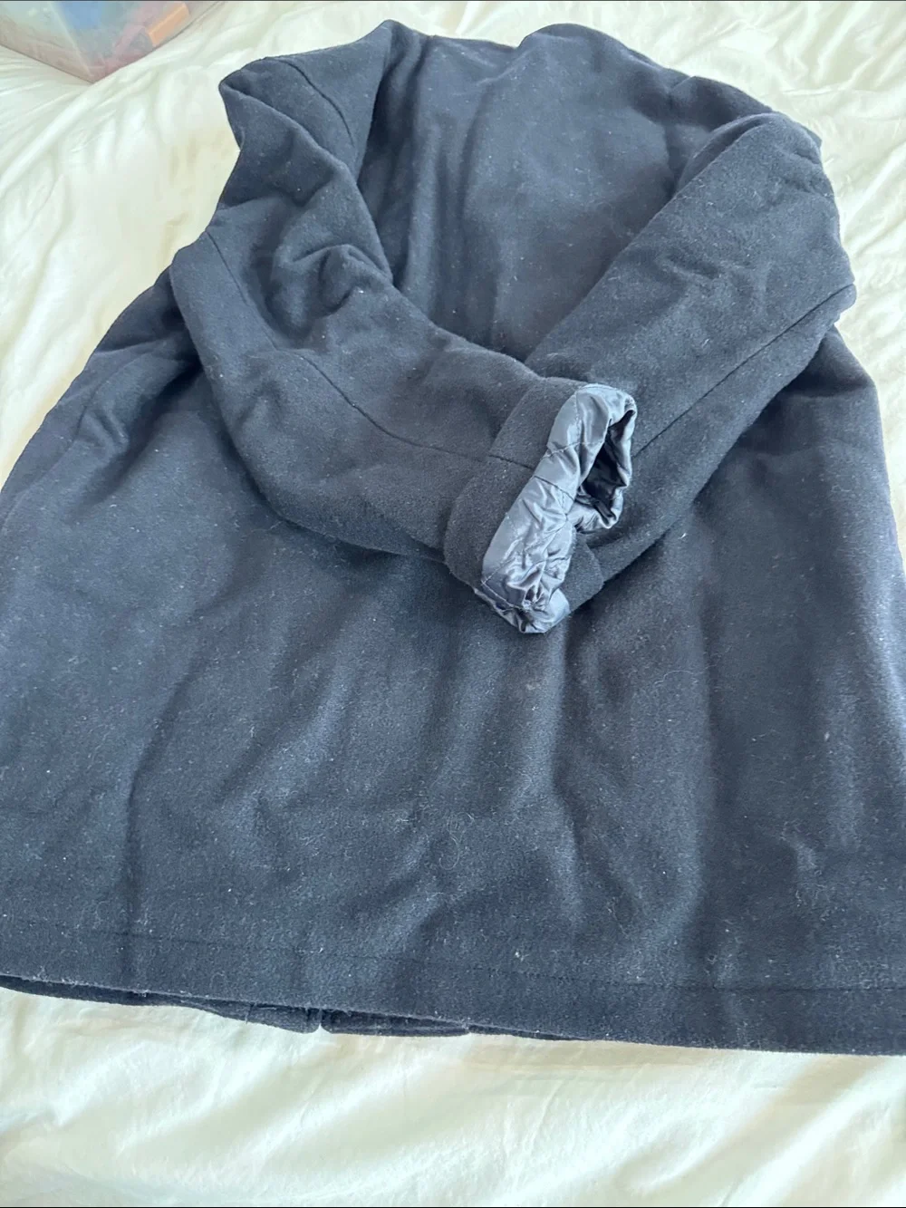 J. Crew Men's Hooded Pea Coat in Navy